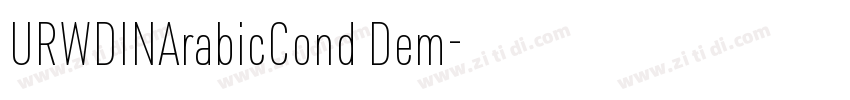 URWDINArabicCond Dem字体转换